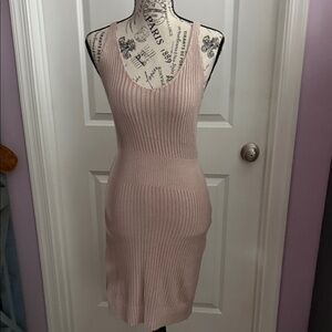 Crochet Tan Dress
